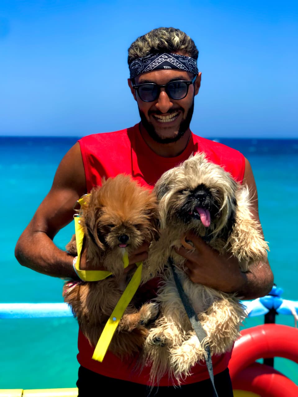 Photos of Mustafa upon completion of the course